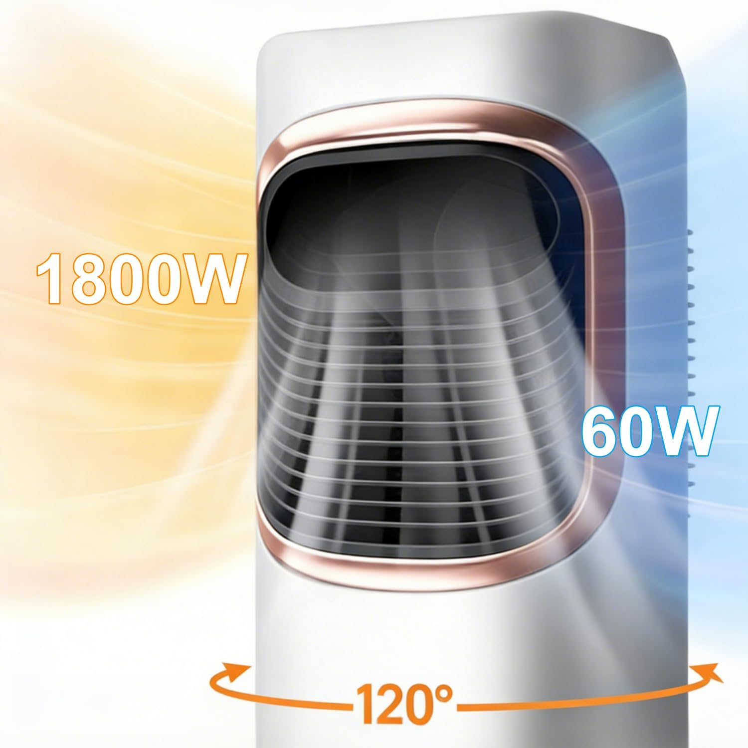 Aottop Evaporative Air Cooler, Tower Fan for Bedroom, Standing Fan, 80° Oscillating, Removable Water Tank, Ice Packs, Remote Control, 3 Speeds, Swamp Cooler for Bedroom with 3L Tank