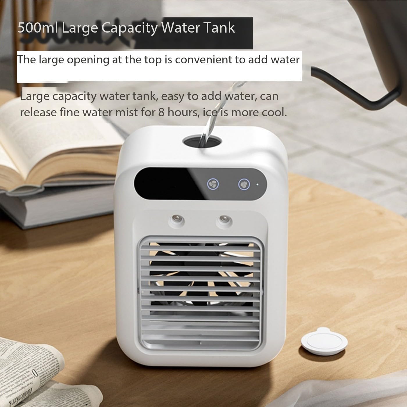 Mini Portable Air Conditioner, Household Refrigeration Air Cooler Desktop Mobile Cooler, Suitable for Home, Dorm, Office