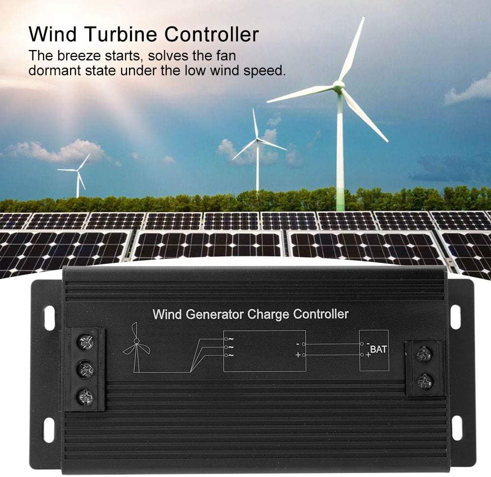 12V/24V/48V Wind Turbine Charge Controller, Wind Generator Controller, 400W 1000W Power with Auto Voltage Identification, Improved Three Stage Charging Algorithm for Fishing