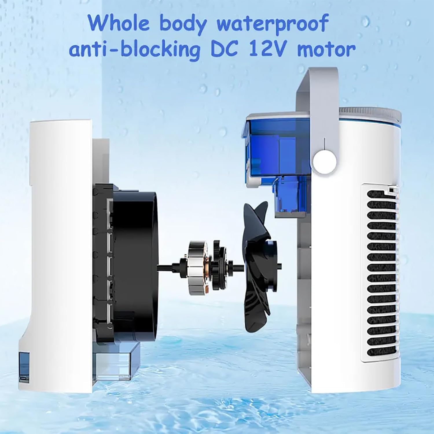 ERICAT Portable Air Conditioner, Evaporative Mini Air Cooler with Three Adjustable Wind Speeds,Two Working Modes, 500ml Large Water Tank and Detachable Activated Carbon Filter, for Home, Room, Office