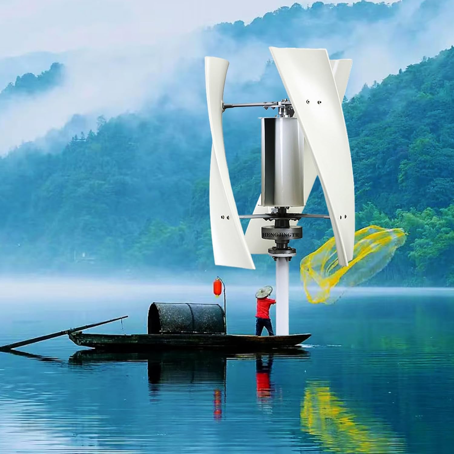 48v,10000W Vertical Axis Wind Turbine 48V Alternative Energy Generator 220V AC Output Household Complete Kit with Controller