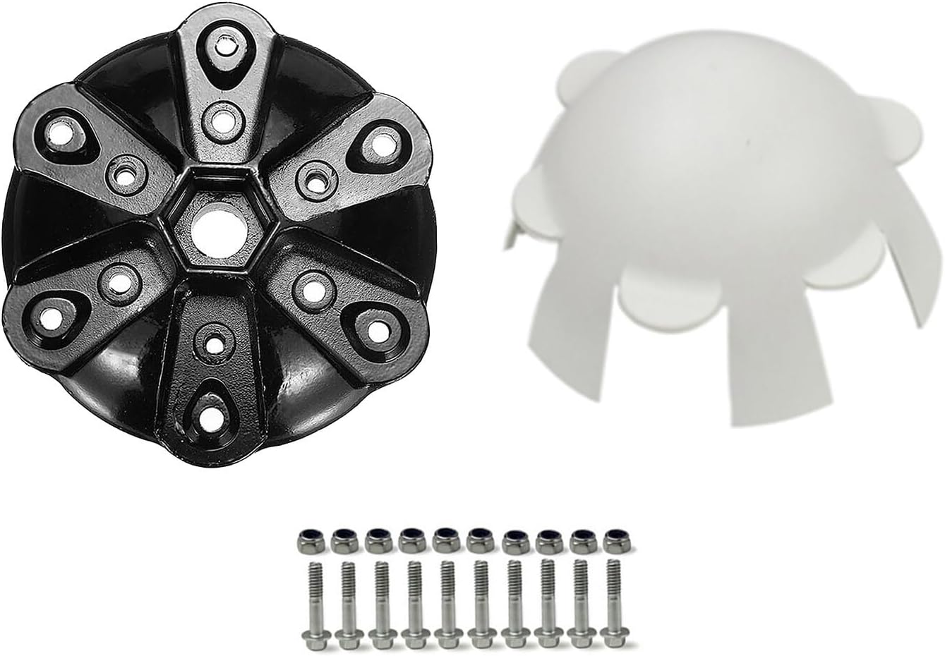 135mm Small Horizontal Wind Turbine Kit, 3/5/6 Blades Hub and Cover, DIY Windmill Accessories with Screw and Nut, Car Power Inverter Compatible(6 Wheel hub)