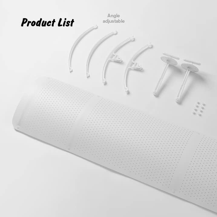 Air Conditioning Deflector Cold and Hot Air Anti-Direct Blowing Telescopic Air Conditioning Cover Ceiling Air Conditioner Wind Deflector with Filter Holesanti-Condensation