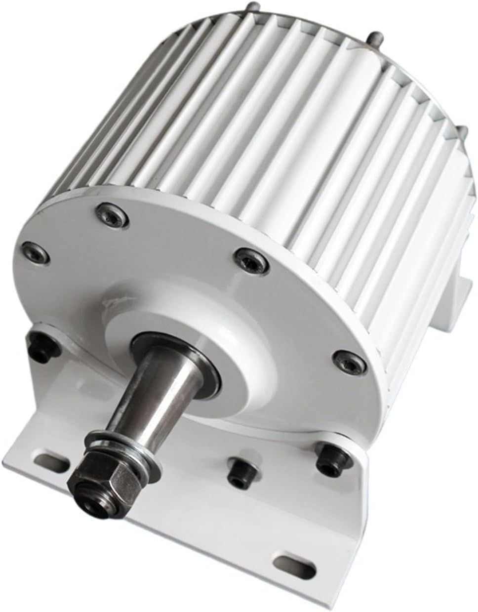 Low Speed 10KW Permanent Magnet Generator Used for Developing AC 3-Phase Generators for Wind Turbines and Water Turbines Industrial Energy(with Base,24V_10000W 200RPM)