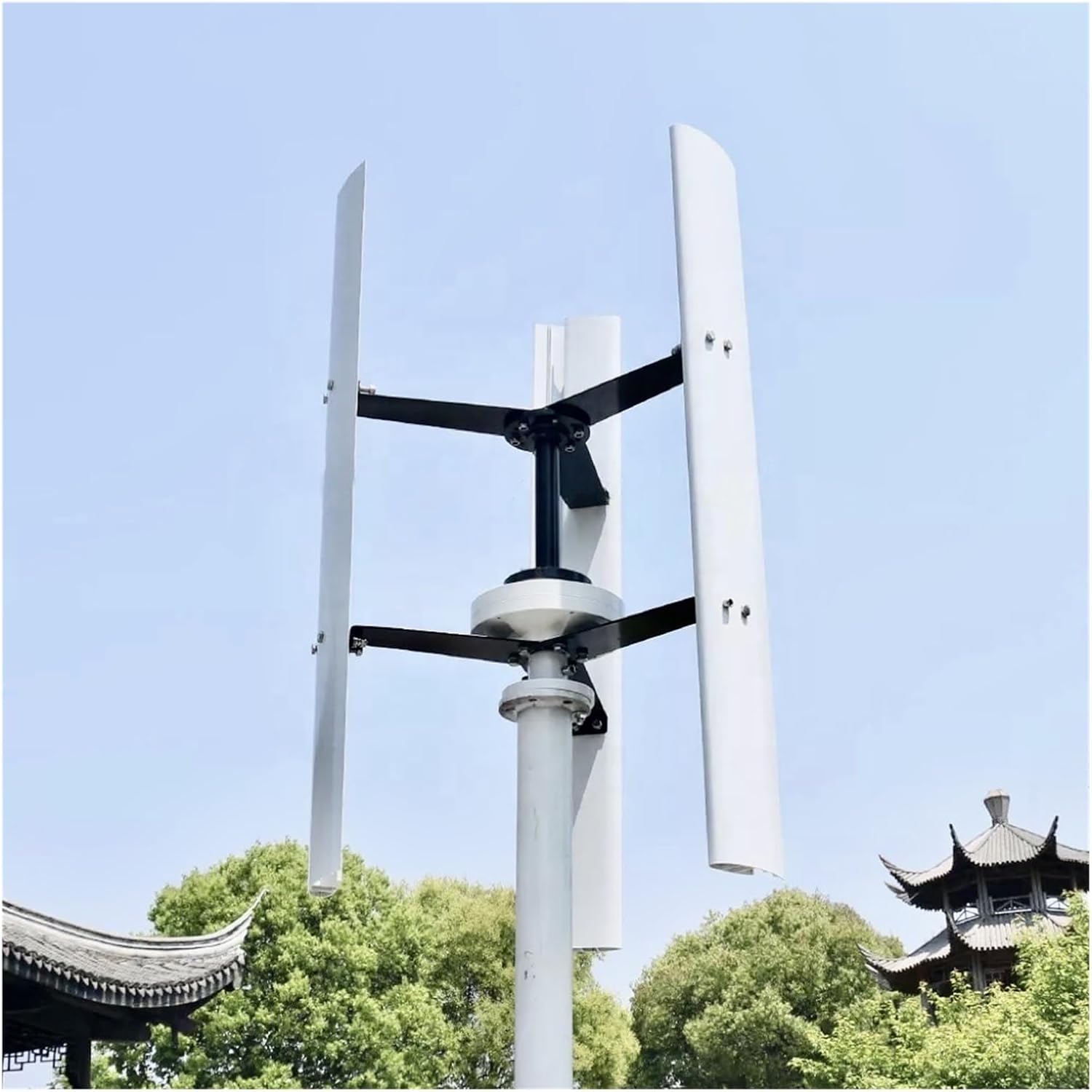 Wind Turbines, 5000W Wind Turbine nerator Household Energy Stora System Vertical Home Appliance 48V Low Wind Speed Starting Wind Turbine(24V)
