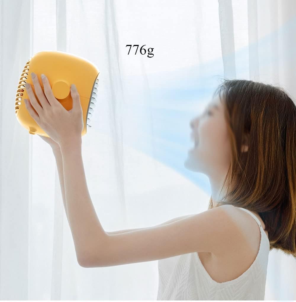 Portable Air Conditioners Fan – Evaporative Air Cooler Cooling Fan with Stepless Speed Regulation, Personal Table Air Conditioners Fan for Bedroom Office Camping (Color : White)