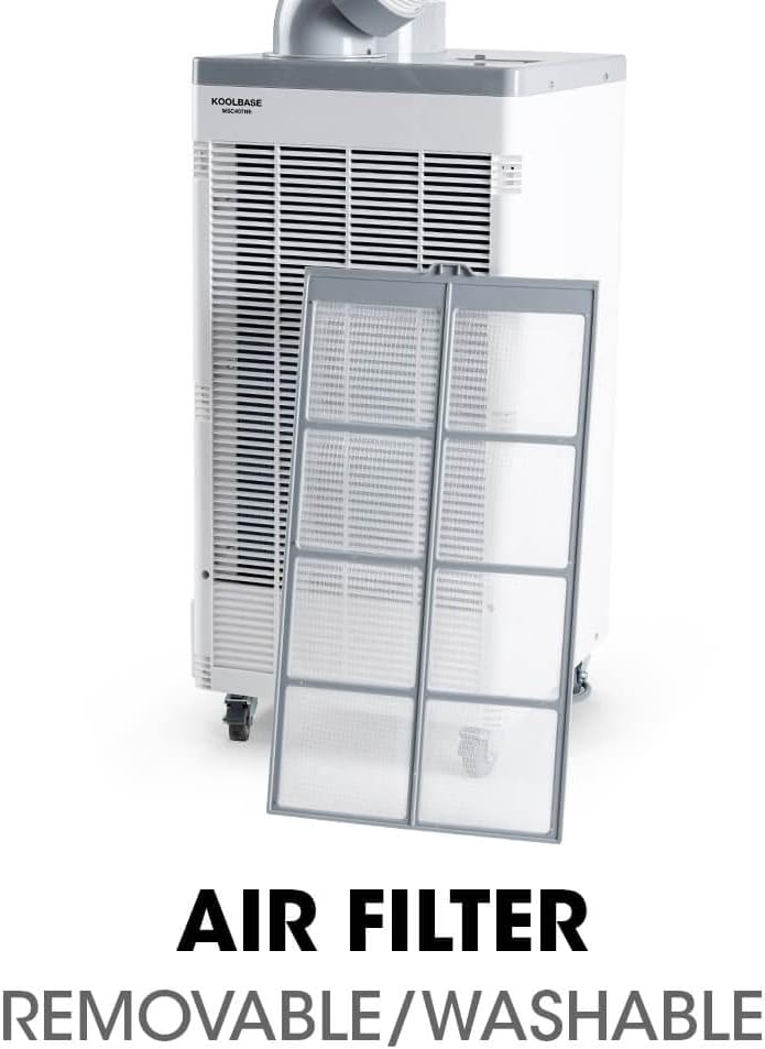 KoolBase MSC407NE Indoor Outdoor Mobile Spot Cooler, Portable Air Conditioner, 8,500BTU, R410A Refrigerant