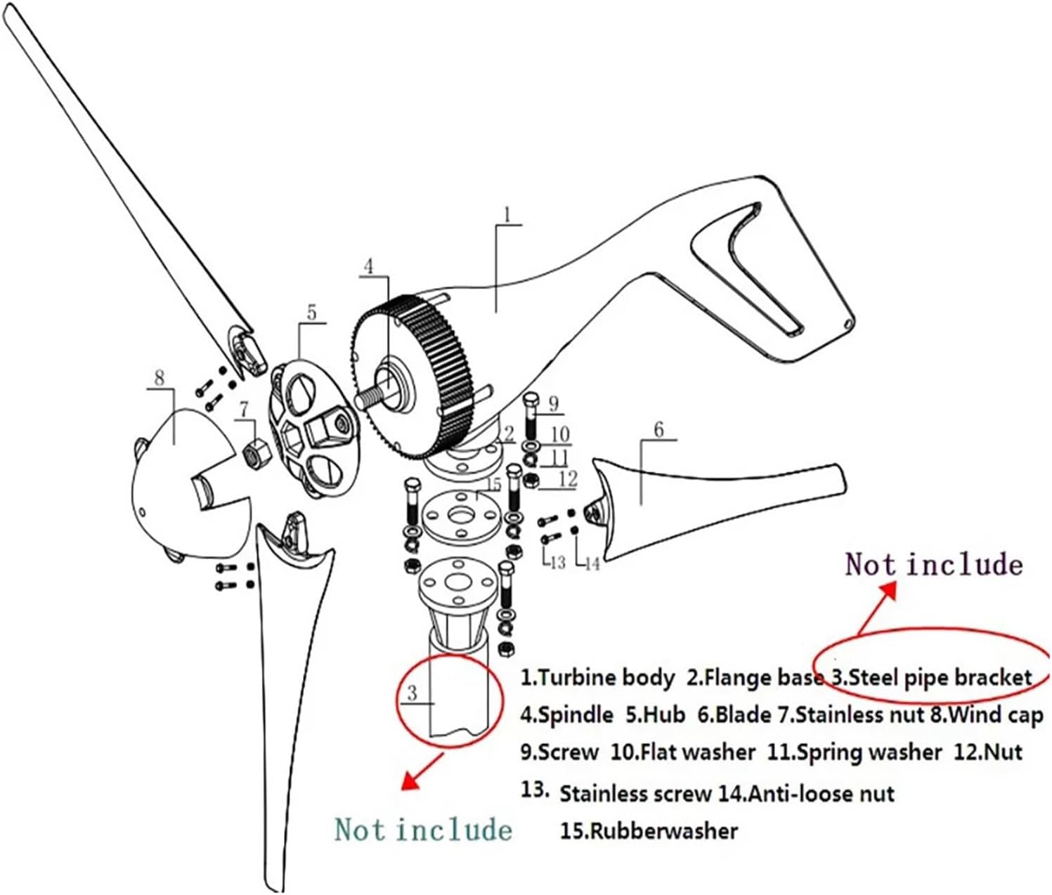 600w 800w 1000w Wind Turbine Generator Windmill 12v 24v Home Appliance Camping Power Generator with MPPT Controller Industrial Energy(6 Blades 1000w,24V)