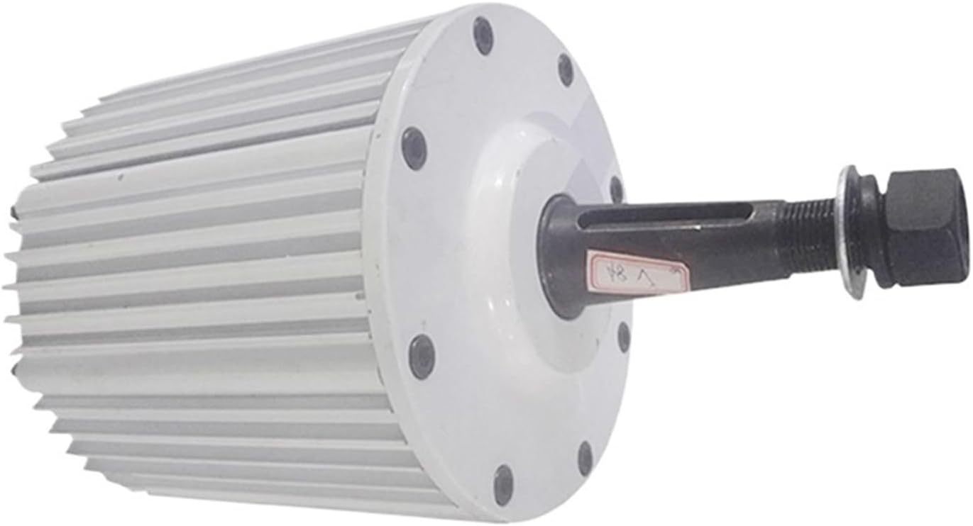 Wind Turbines, 5KW Free Energy Generator 24V 48V 96V Low RPM Alternator Permanent Magnet Turbine 5000W Motor with Base(WB,Direct Shaft_24V)
