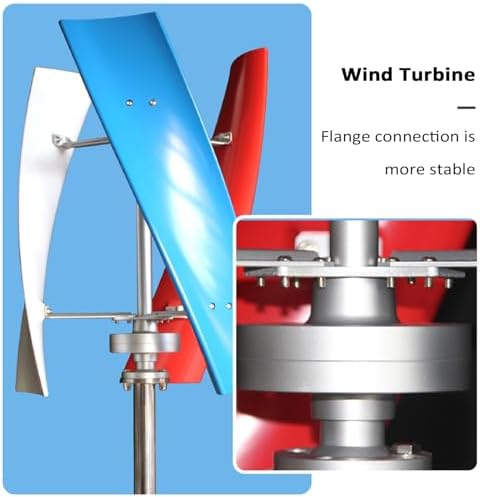 6000W Vertical Wind Turbine Generator Kit - 3-Blade Design for Home & Street Lighting, Efficient Renewable Energy Solution, Multi-12V Compatible, Eco-Friendly Power Generation