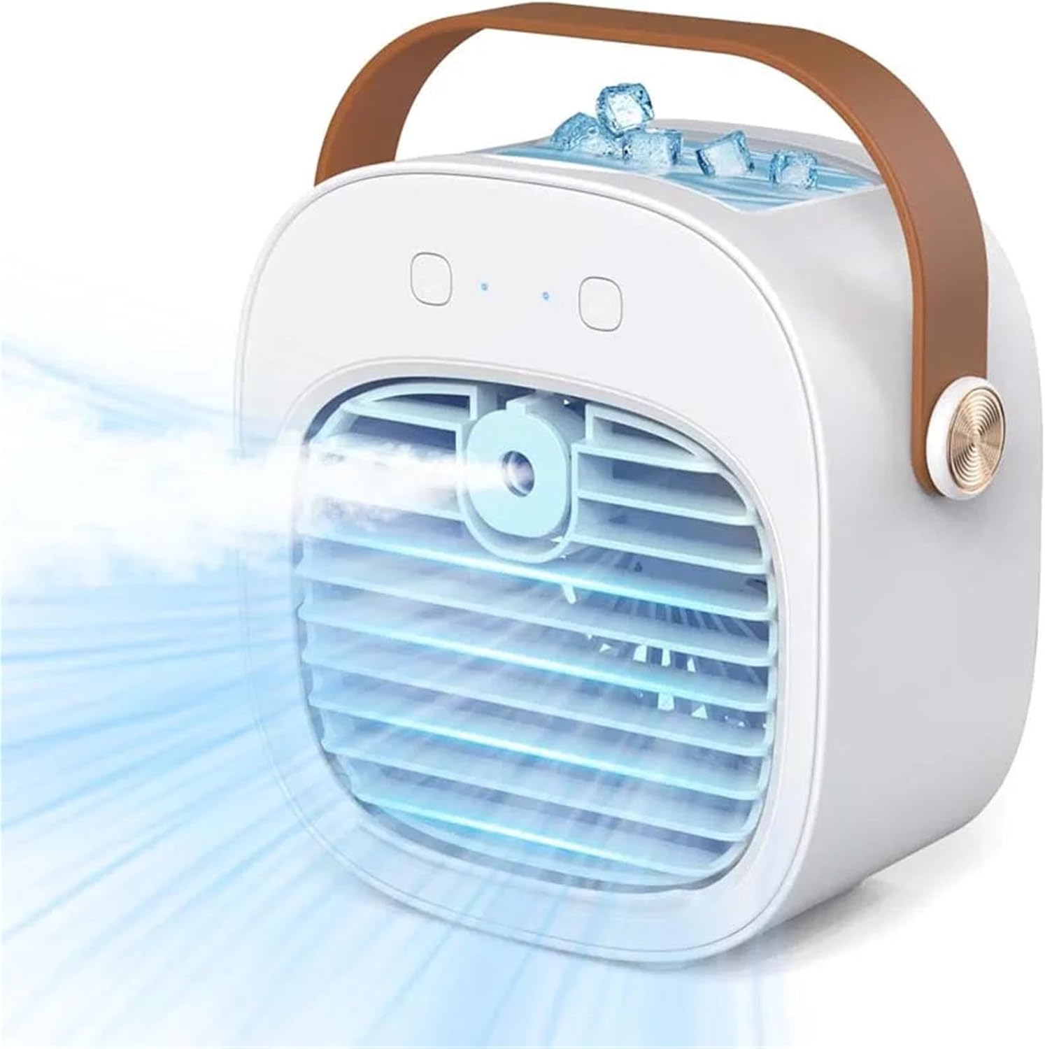 Portable Air Conditioner, Desktop Electric Water Air Cooler Cooling Fan Usb Rechargeable Air Cooling,Desktop Fan for Home Outdoors