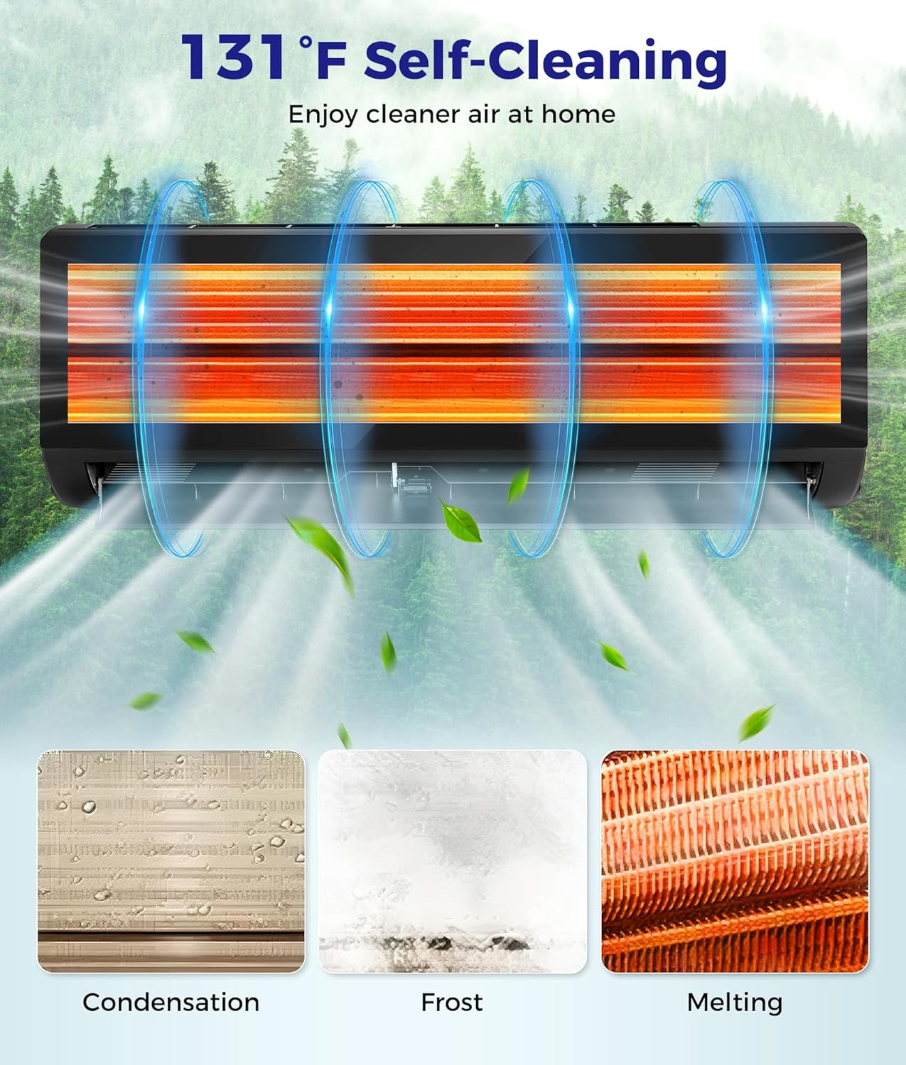 Mini Split Ac/Heating System - 12000 BTU Mini Split Air Conditioner with Heat Pump Wifi Enabled Inverter, 20 SEER2 115V Energy Efficient Precharged DIY Split Ac Unit Up to 750 Sq.Ft