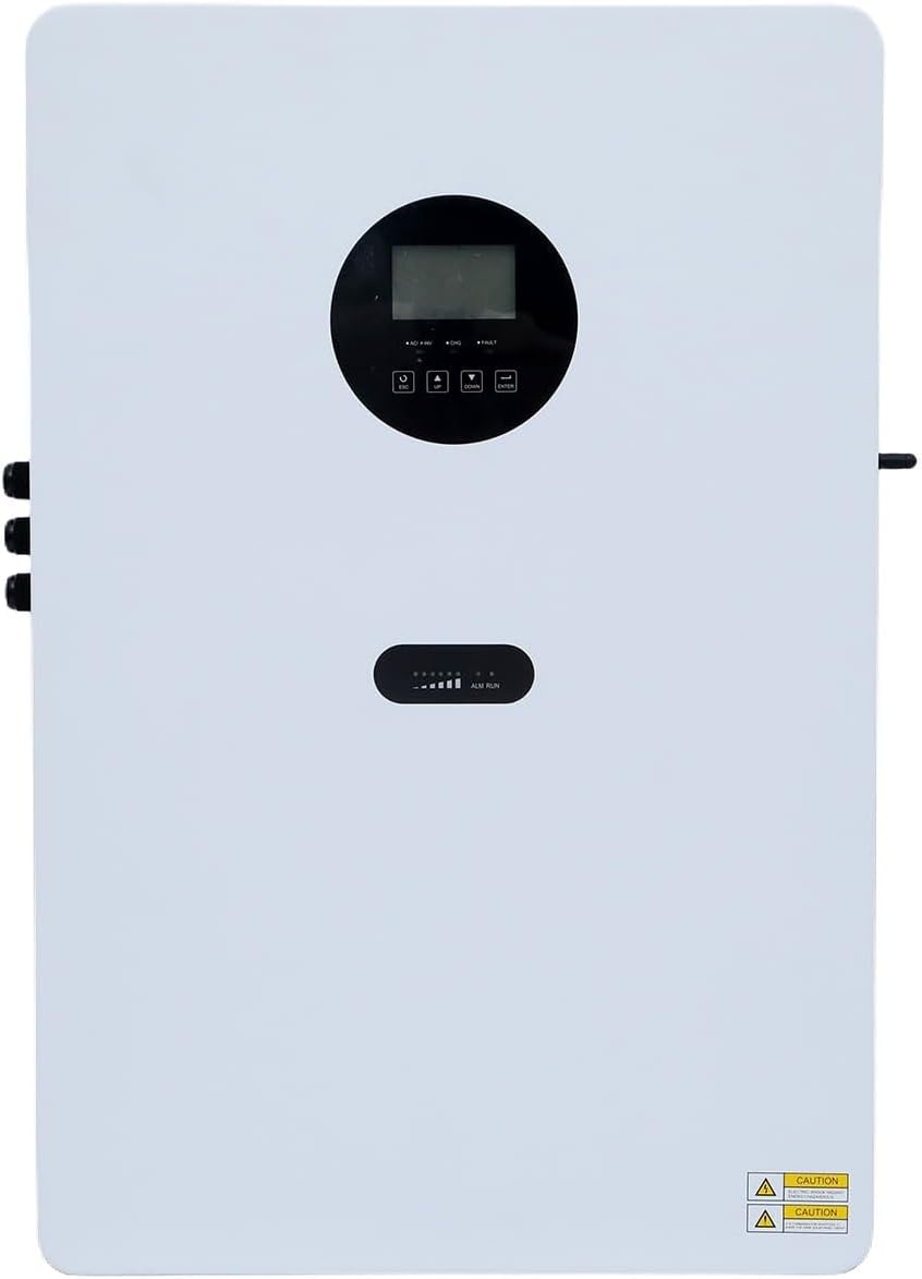 ZLPOWER All-in-One 3.5KVA Solar Inverter with 2.56kWh LiFePO4 Battery, AC Input/Output 120V/240V Split Phase Pure Sine Wave Inverter, 100A MPPT & WiFi,ESS,UL Certified for Home Backup(2.56KWH-3.5KVA)