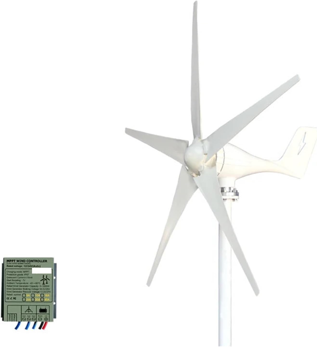 Wind Turbine Real Power 3000W Horizontal Turbine Charging Controller for Household Farms Industrial Energy(MPPT Controller,12V_3000W)