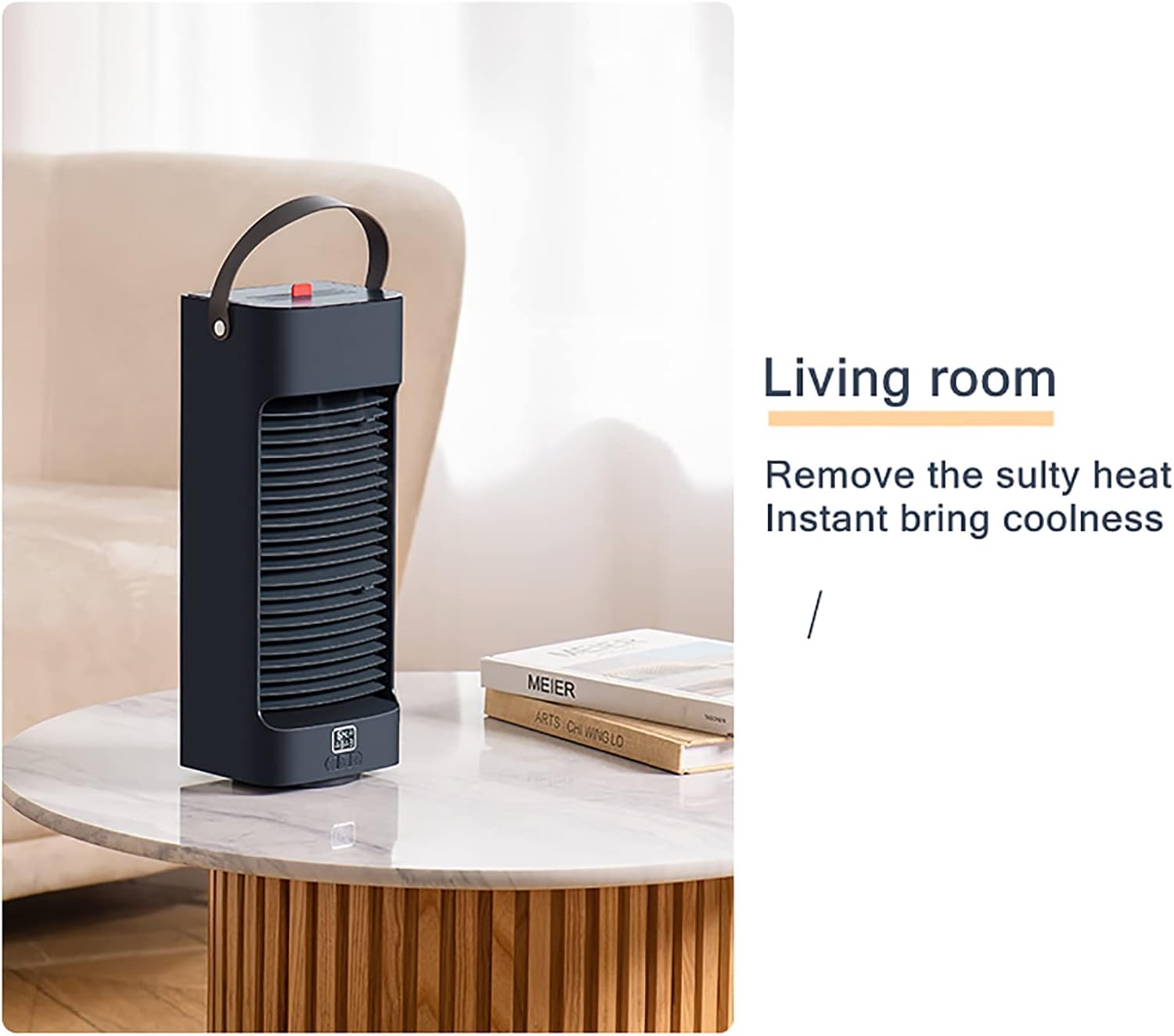 Rv Air Conditioner Portable Air Conditioner Mini Air Cooler Air Conditioning for Office 3 Gear Speed Air Cooling Fan Humidifier White，Black