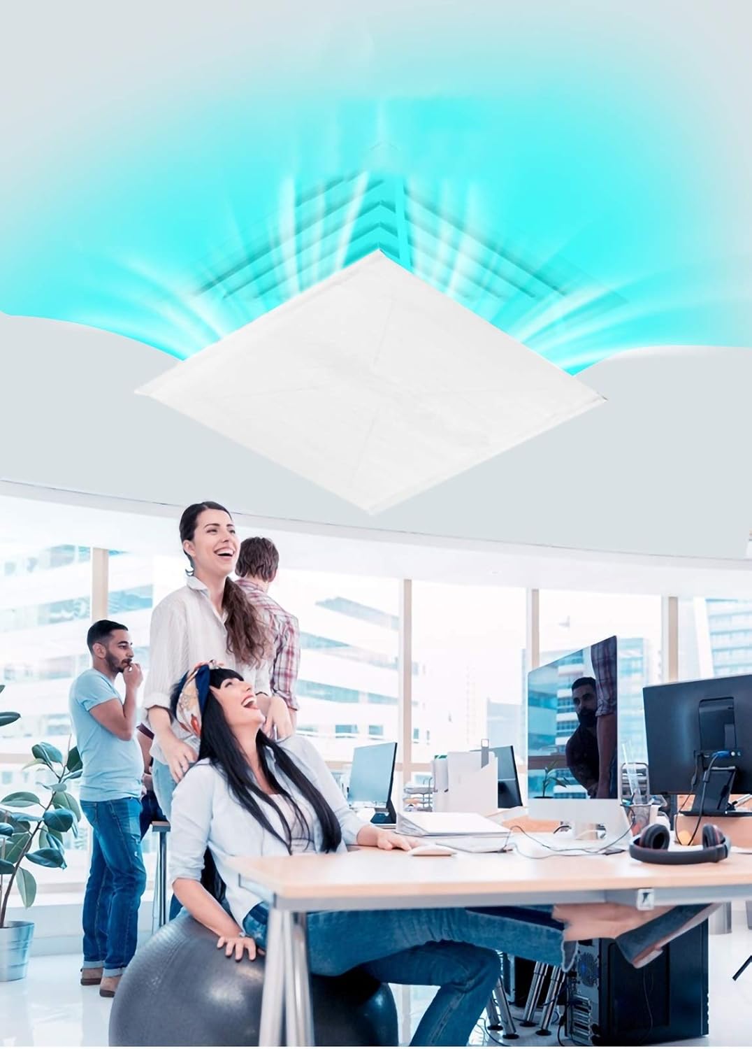 Air conditioner windshield Prevent Direct Blowing Central Air Conditioning Air, Square Air Conditioning Deflector,Outlet Ventilation Deflector, Waterproof Oxford Cloth Windshield