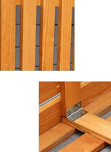 Wooden Air Conditioner Cover Outdoor Solid Wood Shelf, Lattice Wooden Air Conditioner Cover, Air Conditioner Outer Cover, Outdoor Plant Storage Room/Brown/85X35X80Cm ( Color : Brown , Size : 85X35X80C