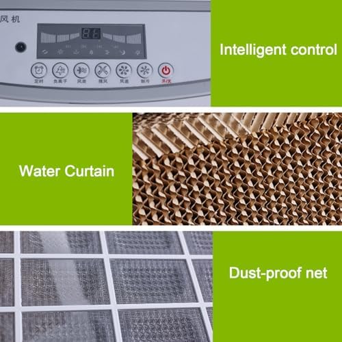 Swamp Cooler with 7.5h Timer, Portable Air Conditioner, 4500cfm Evaporative Air Cooler w/ 10.5 Gal Water Tank, for Backyard, Garage, Patio, Indoor