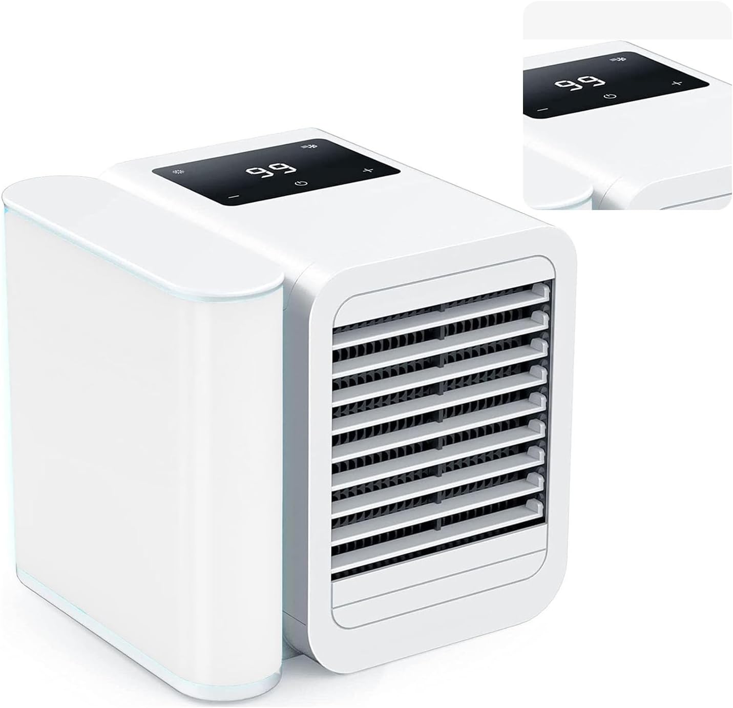 Marhynchus USB Personal Air Cooler Portable Air Conditioner Cooling Fan with 1000ml Adjustable Wind Speed 1-99 Levels for Room Home Office Garage