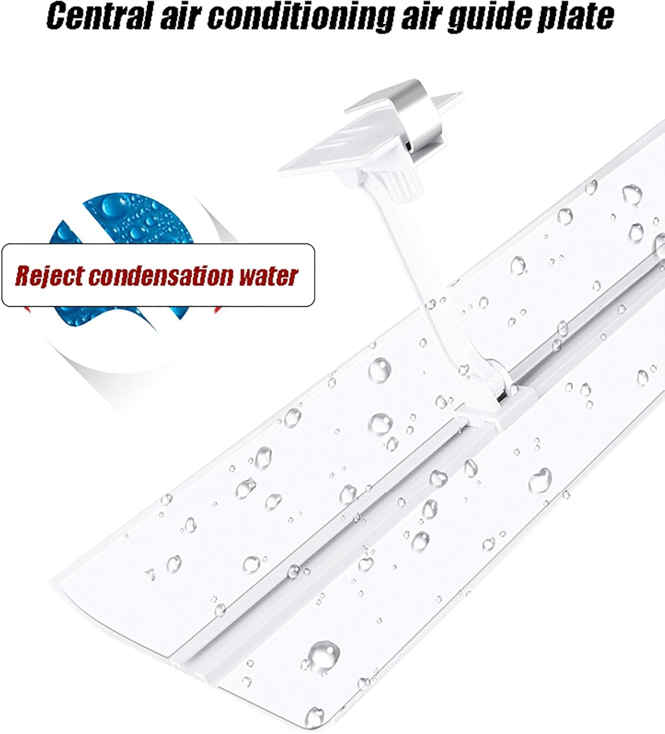 Air Conditioner Deflector for Ceiling Central Air Conditioning, Prevent The Air from Blowing Straight, Angle Adjustable