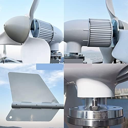 3000W Horizontal Wind Turbine Generator - 24V/48V/96V, 3 Blades with MPPT Charge Controller & Off-Grid Inverter for Renewable Energy Solutions