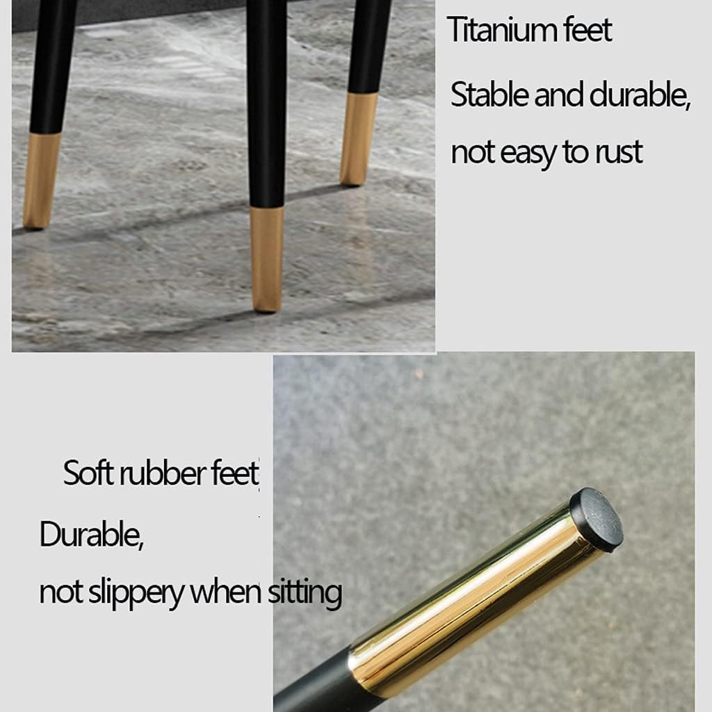 Kitchen Dining Room Furniture Chairs Faux Leather Dining Chairs Water Proof PU Leather Side Chair with Metal Legs for Office Lounge Dining Kitchen Bedroom (Color : Blue+Orange)