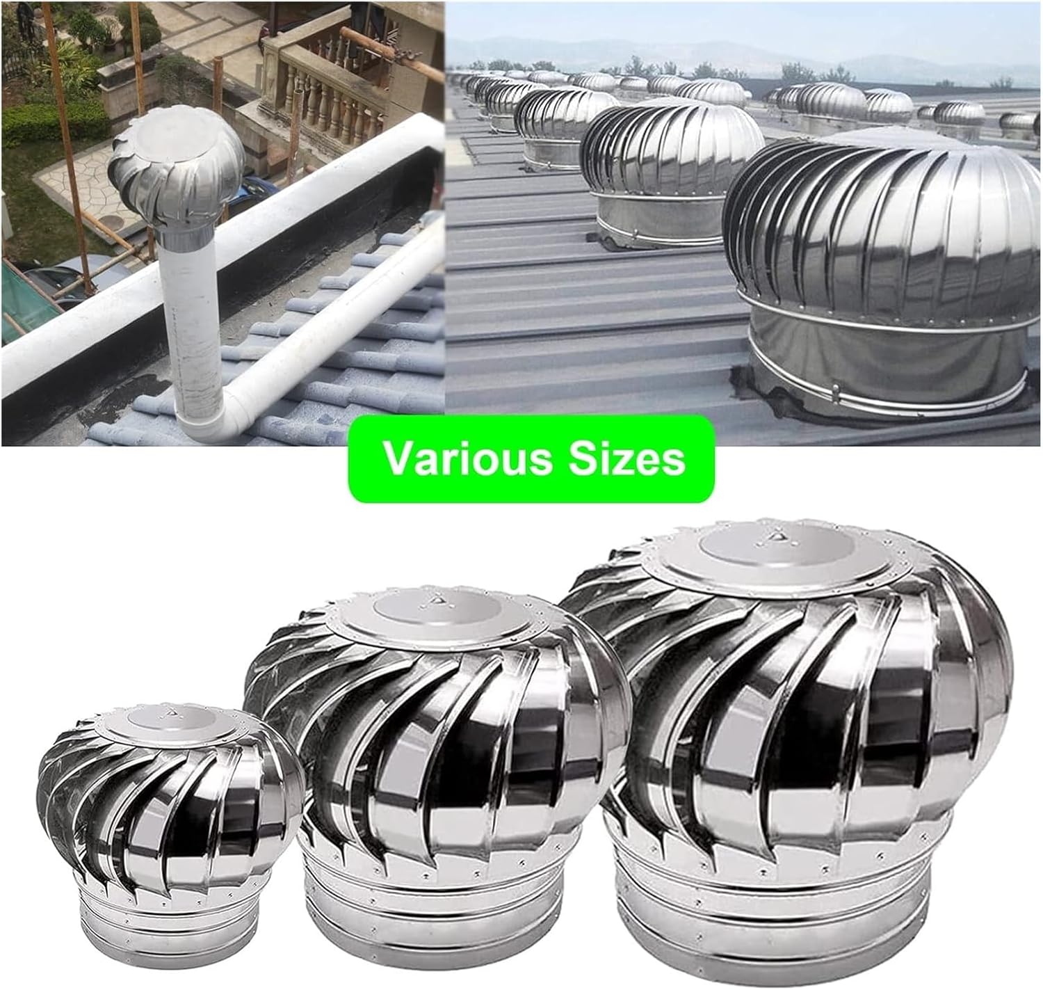 Roof Wind,Stainless Steel Turbine ntilator NTS Roof nt for Leak Proof nt Cap Fan, Wind Turbines Attic Air nt ntilating Turbines NTS, Rotating Chimney Cap for Houses Factory Att