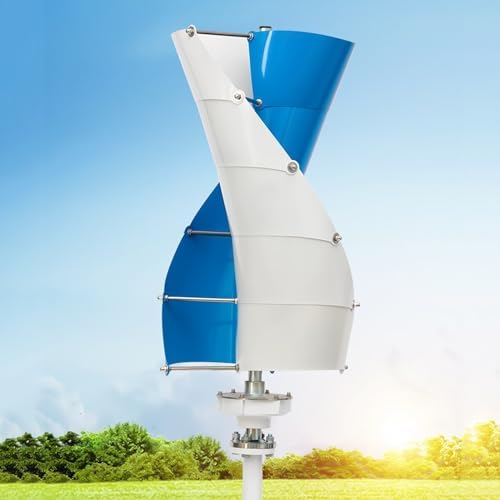3000W Vertical Axis Wind Turbine Generator Kit - 48V with 200W Solar Panels & Hybrid Controller for Home Use - Efficient Three-Phase Renewable Energy Solution