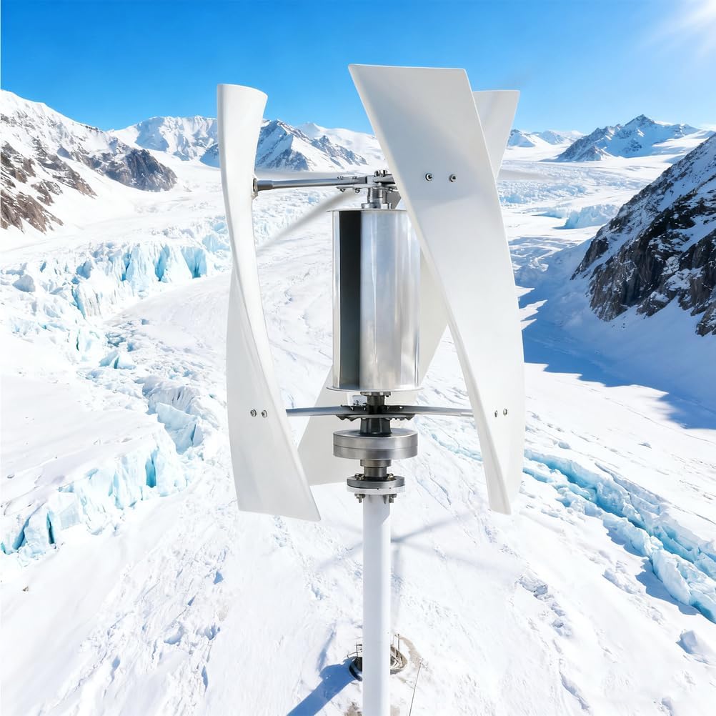 5000W Noiseless 3 Blades Wind Turbine Generator Kit, W/Controller, 12V 24V 48V 220V Portable Compact Wind Turbine for Boats, Camping & Off-Grid Energy,220v