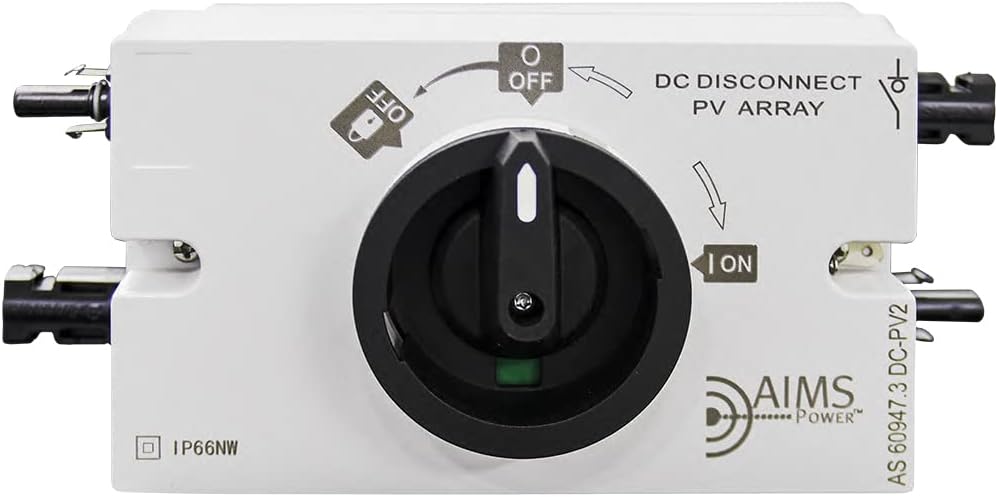 AIMS Power Solar PV DC Quick Disconnect Switch 1200V 32 Amp