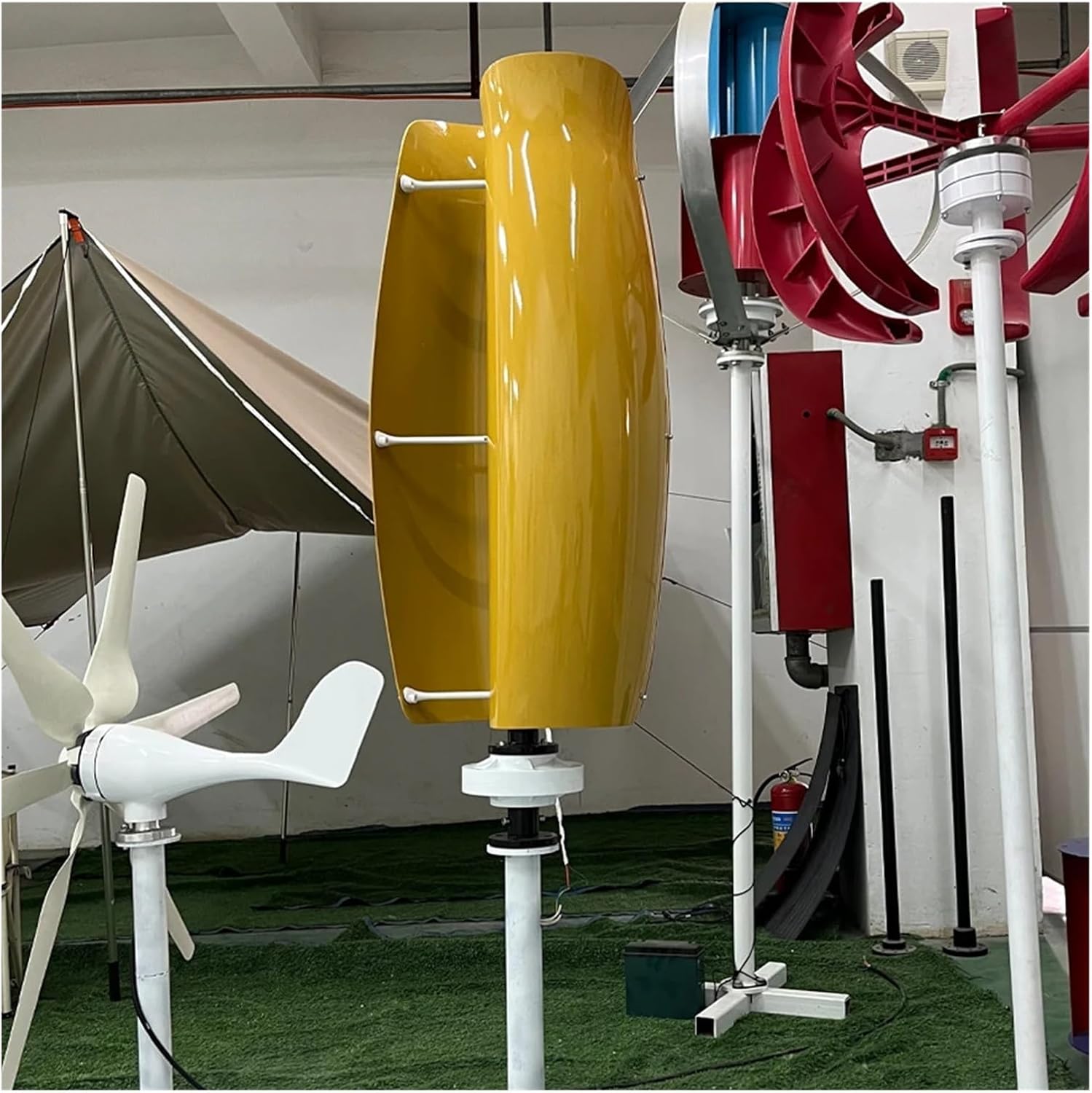 Wind Turbines, Wind Turbine Vertical Axis Permanent Maglev nerator Electric Power nerator 12V 24V 48V 1KW(Yellow,24V)