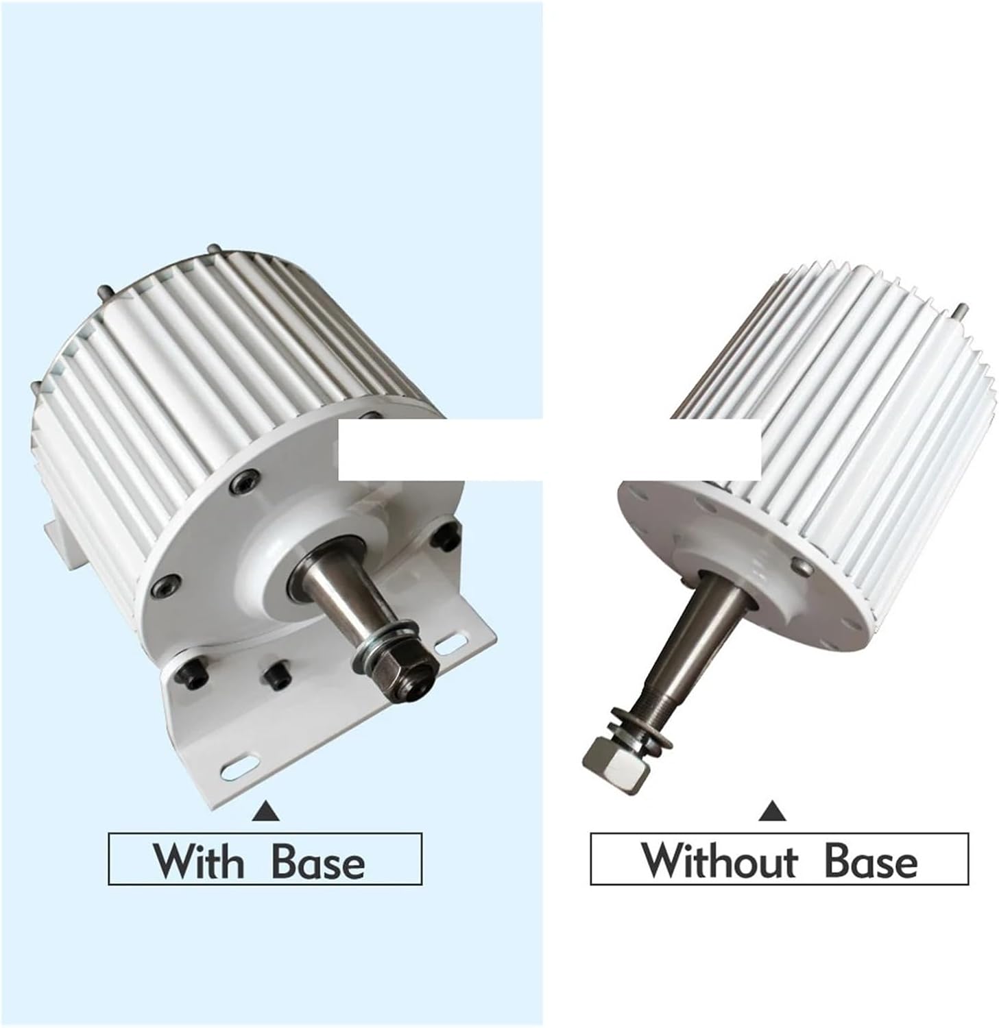 Low Speed Wind Turbine Generator Kit, Three-Phase Permanent Magnet Generator 8KW 10KW 48V 96V for Wind Power and Water Conservancy Industrial Energy(with Base,96V_6000W)