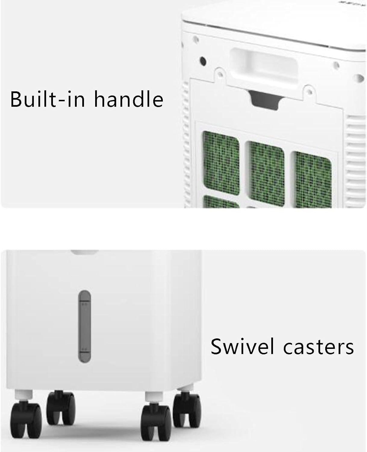 3-in-1 Evaporative Air Cooler Mobile Air Conditioners Cooling & Humidifier & Purifier,Silent,3 Speed 3 Modes Uto Oscillation 12H Timer for Home,Office-Machine A