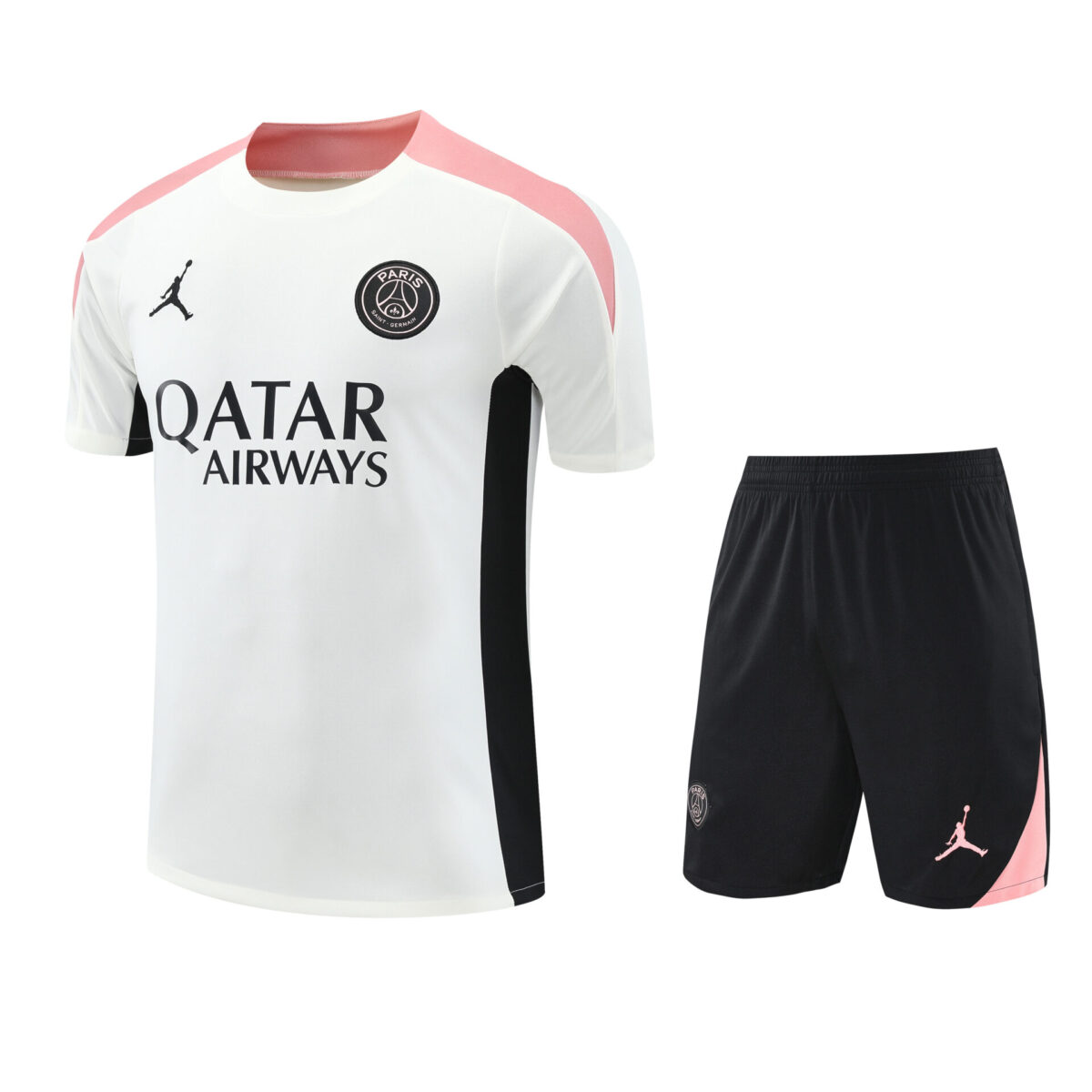 Conjunto de calentamiento PSG blanco y rosa - NewNow