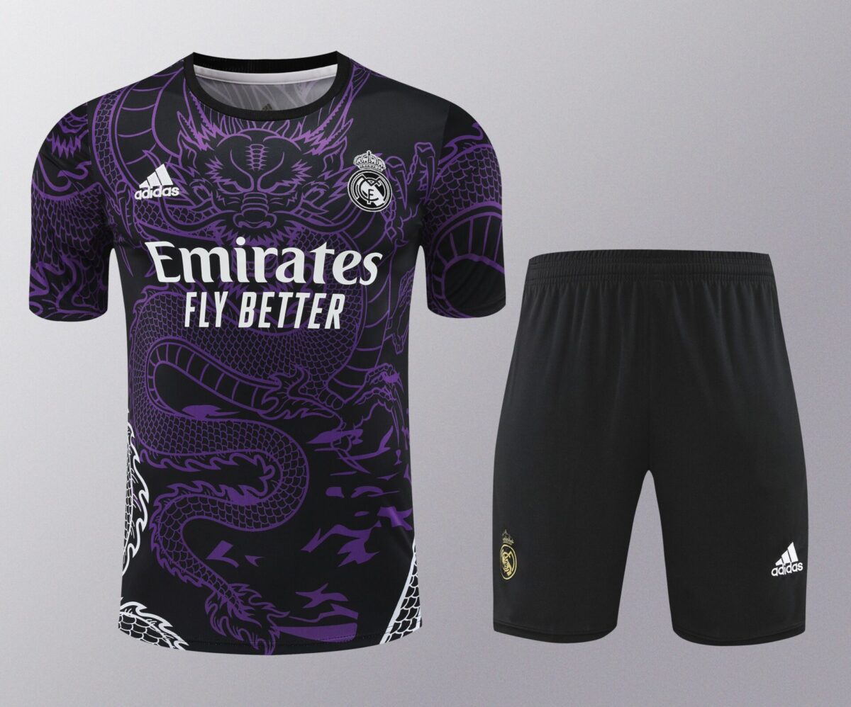 Conjunto de calentamiento Real Madrid dragón morado - NewNow