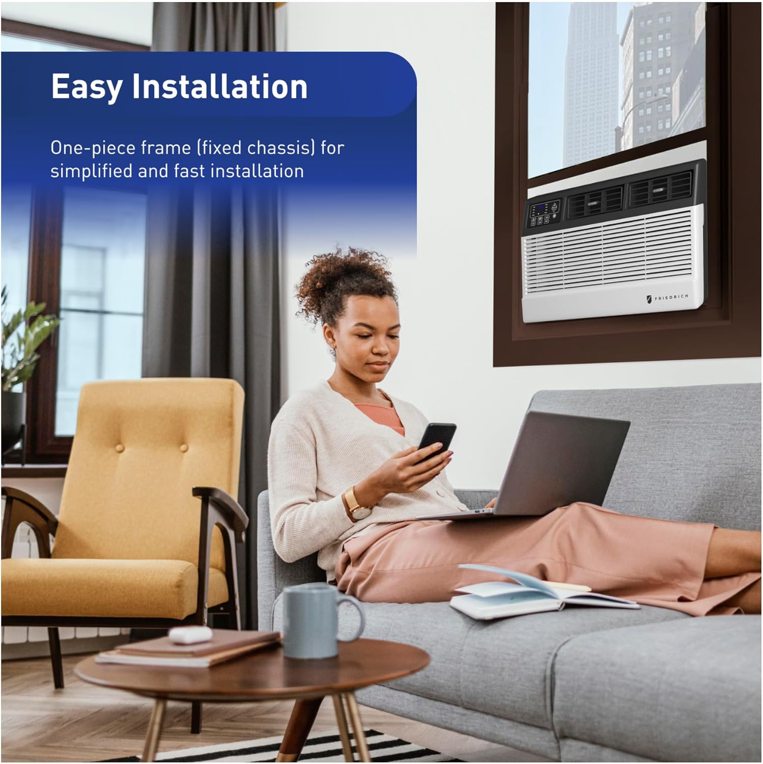 Friedrich Chill Premier 10,000 BTU 115v Cooling Only Window & Wall Unit (Renewed)