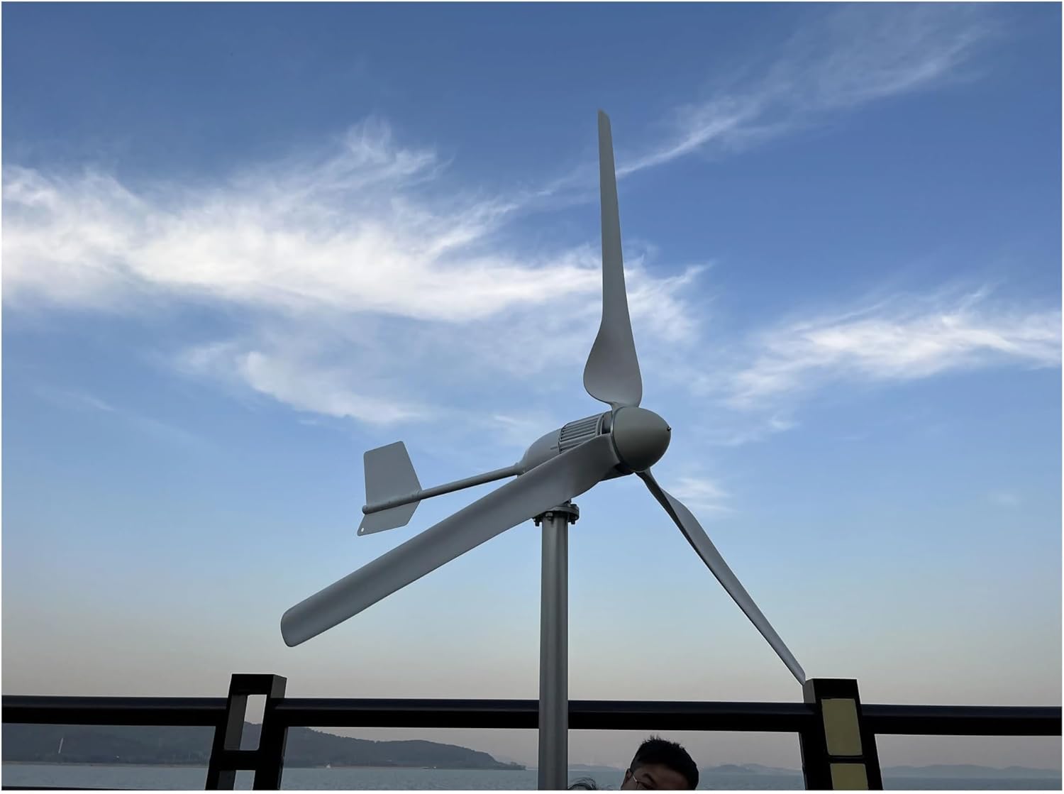 3KW 5KW Horizontal Wind Turbine Generators with Low Speed and Low Noise with Controller for Home Street Lighting Industrial Energy(5KW Hybrid Control,96V)