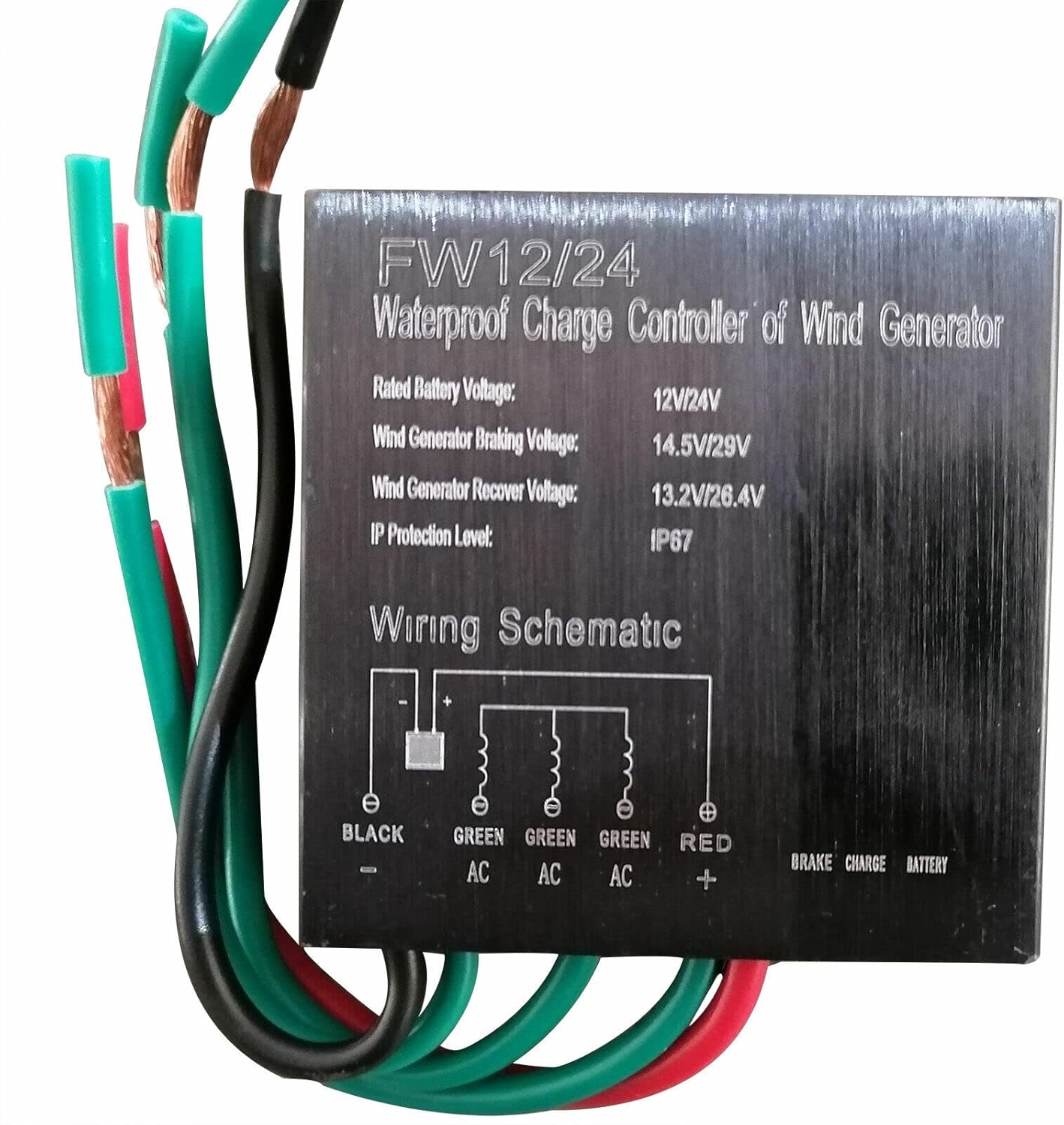 12V Vertical Wind Turbine Generator - High Efficiency 400W 3-Blade Helix Design, IP67 Waterproof, Durable Permanent Magnet Power System for Renewable Energy Solutions