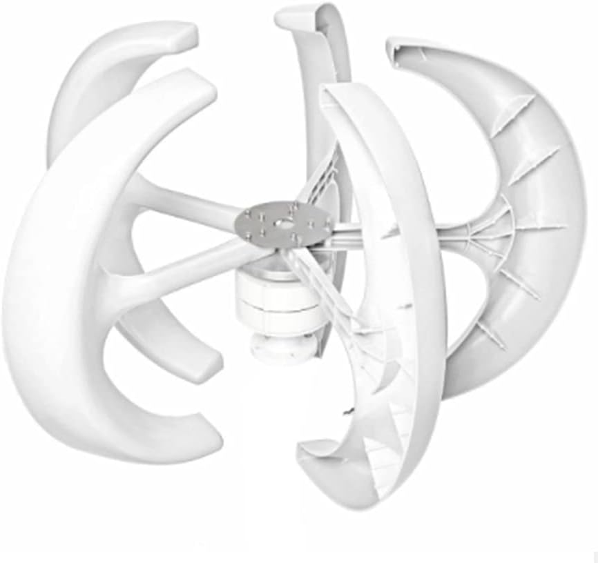 8000W 12V 24V 5 Blades Vertical Axis Wind Turbines Generator Lantern Motor Kit for Home Hybrids Streetlight Use Electromagnetic,24v