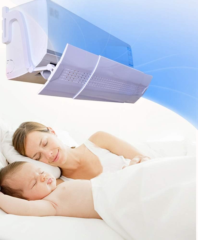 Adjustable Air Conditioner Deflector Confinement Air Deflector Outlet Air Wing Air Cooled Anti Blast Baffle Wind Direction Telescopic Windshield for Home