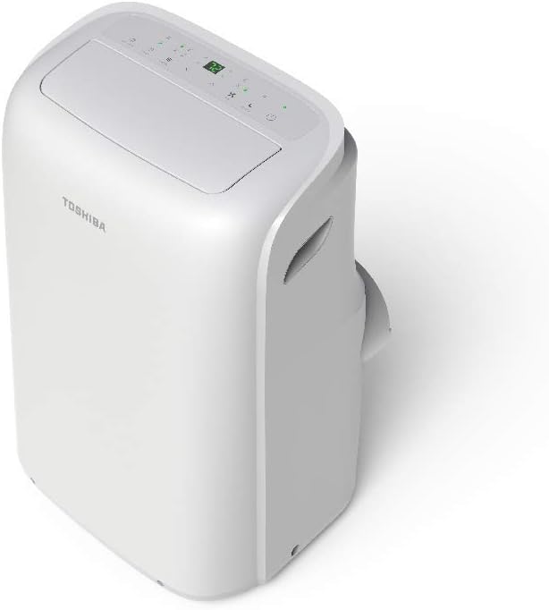 Toshiba PD0811CRU, 8,000 BTU, 6,000 SACC 115-Volt Portable Air Conditioner and Dehumidifier with Remote (Renewed)