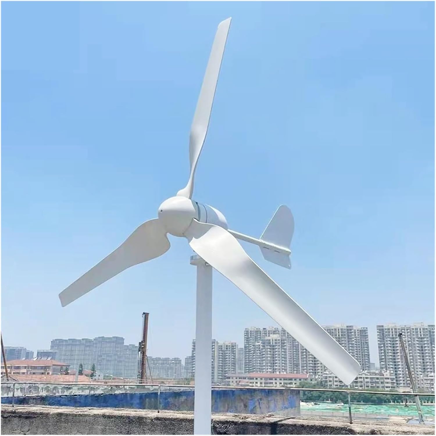 Wind Turbine Generators Kit 20KW 12V 24V 48V Horizontal Wind Turbine Generator 20000W Windmill with MPPT Charge Controller for Home Mountain Industrial Energy(48V_20KW)