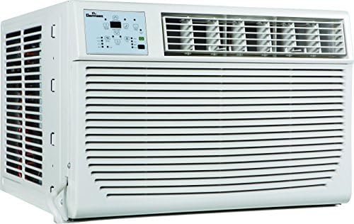 GARRISON 2477801 R-410A Through-The-Window Heat/Cool Air Conditioner with Remote Control, 8000 BTU, White