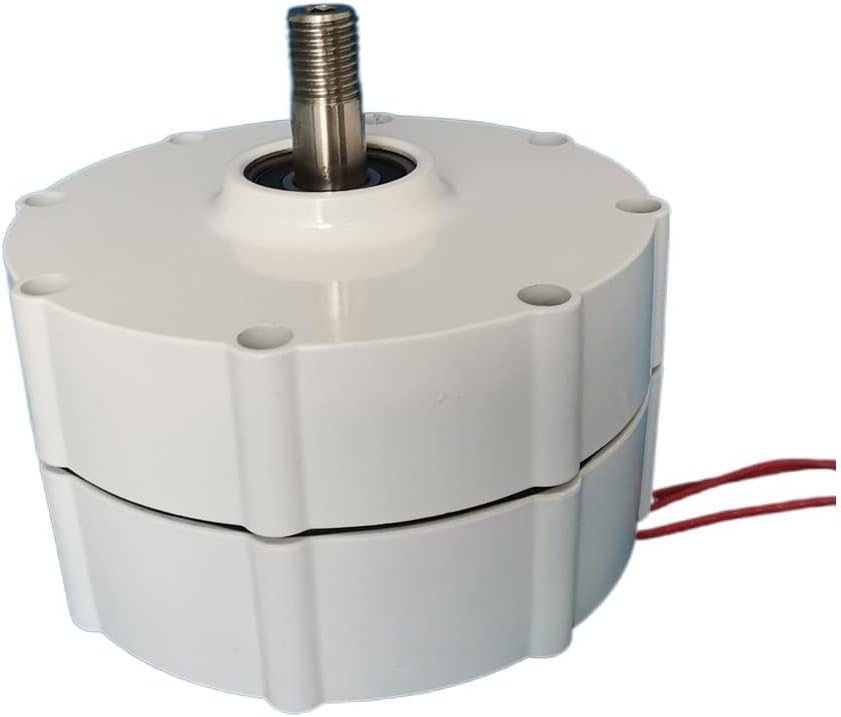 Wind Turbine, Low Speed 600W 12V 24V 48V 3 Phase Gearless Permanent Magnet Generator AC Alternators Use for Wind Water Turbine(with Base,48V_1000W)