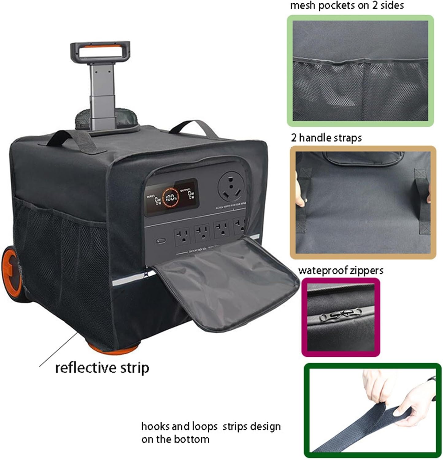 Generator Cover Generator Shed Enclosure, Waterproof 600D Universal 3500-4500 Watt Outdoor Generator Storage Box