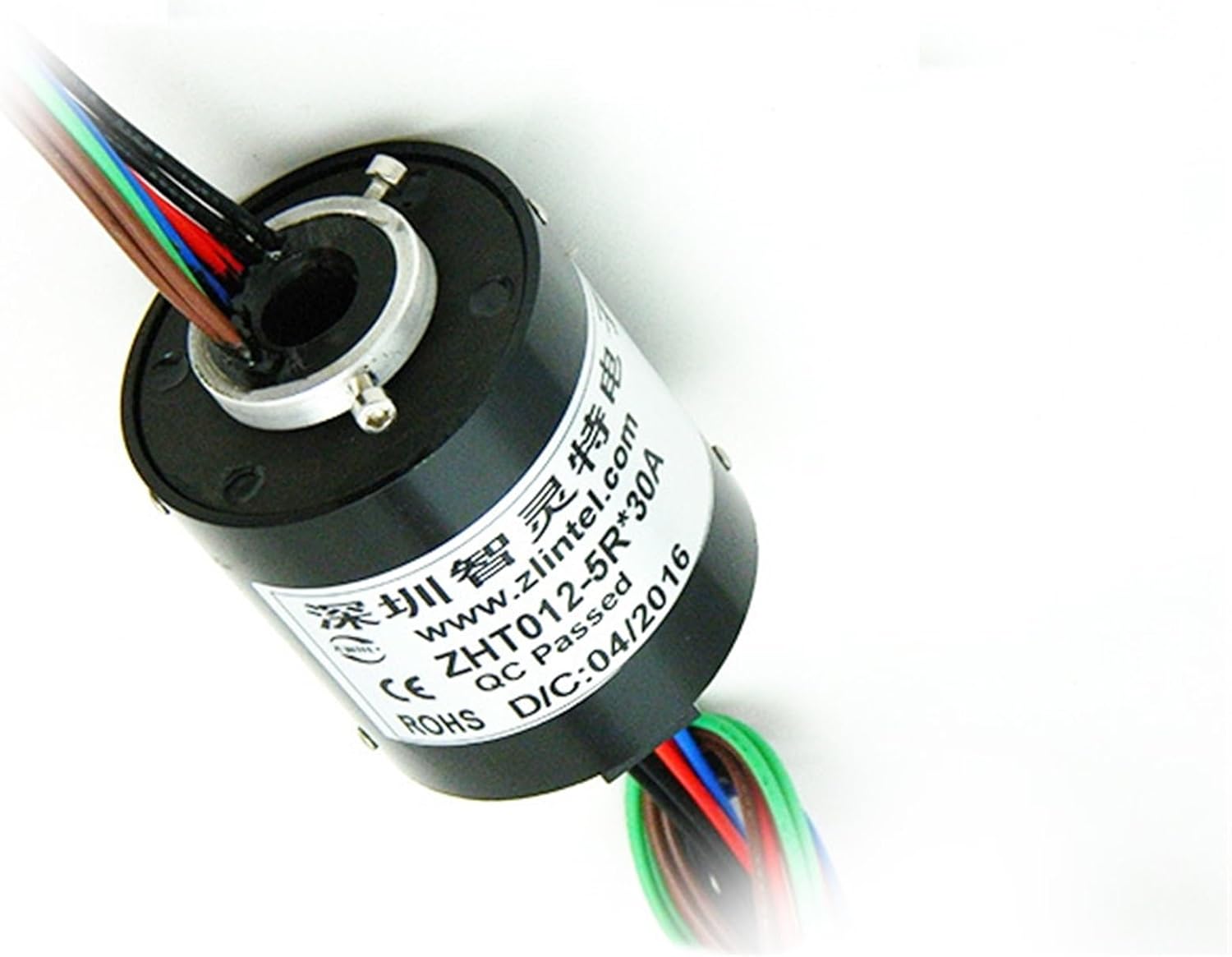 1PCS 360-degree Rotating Aperture 12mm Hollow Shaft Slip Ring for Wind turbines and Hoisting Equipment