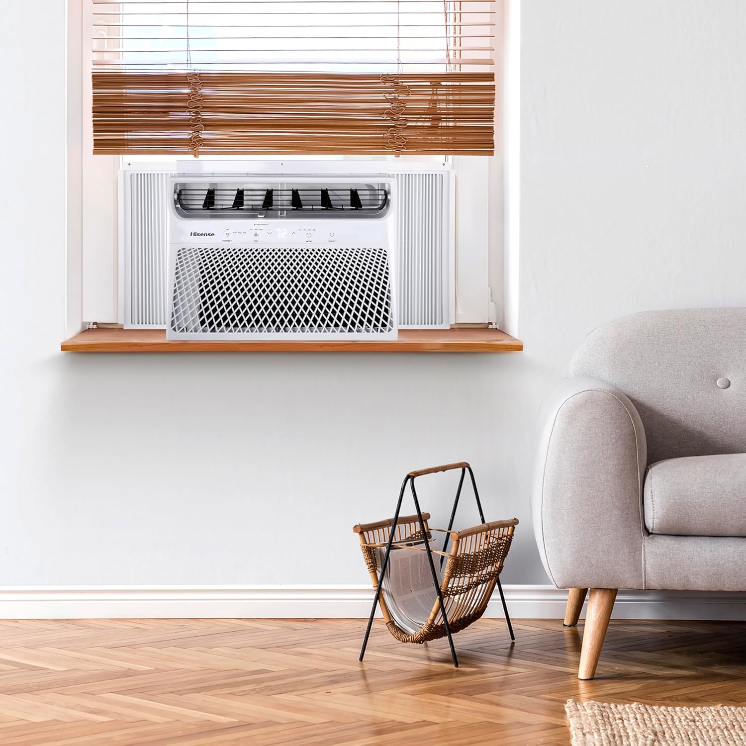 Hisense 12,000 BTU Smart Window Air Conditioner, 3 modes (Cooling, Fan, Dehumidifier), Easy Installation,Ultra Quiet, 2 Years Warranty