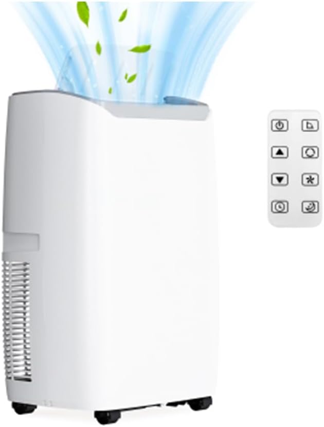 12000 BTU Portable Air Conditioner, 3-In-1 (Cool/Dehumidify/Fan) with Remote,Wheels and LED Touch Control & 24H Timer, Air Conditioners Cools Rooms Up to 550 Sq.Ft for Home, Office & Living Room