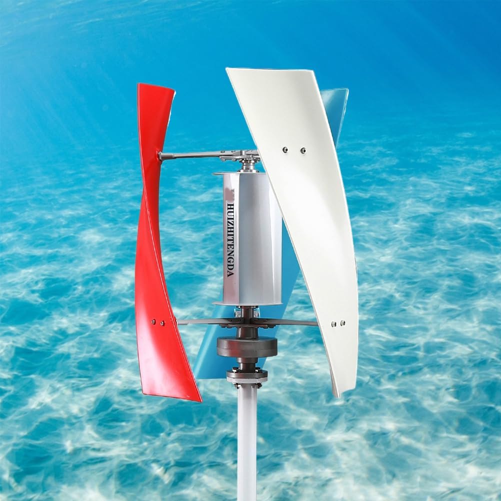 9000W Vertical Axis Wind Turbine Generator with Controller, Portable Wind Turbine Power 12V-220V with MPPT Controller for Home Use