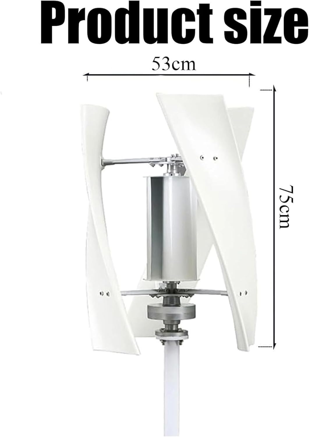10000W Vertical Axis Wind Turbine Kit W/Controller,12V/24V/48V Efficient Wind Turbines Horizontal Home Power Windmill Energy Turbines